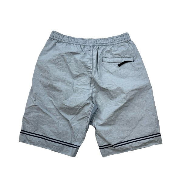 Stone Island 2019 Blue Nylon Compass Summer Shorts - 33"