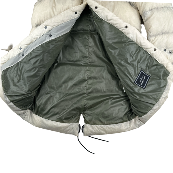 Stone Island 2009 Rare Opaque Nylon Tela Down Jacket - Small
