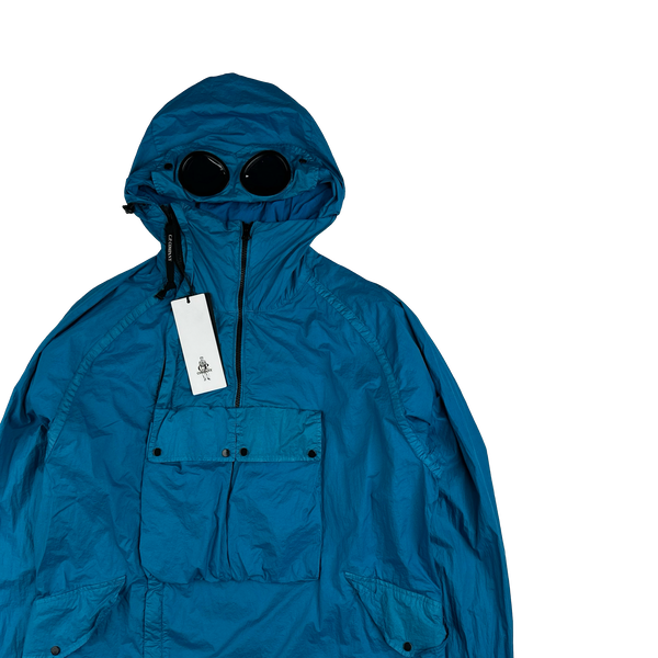 CP Company Blue Nyfoil Goggle Jacket - Medium
