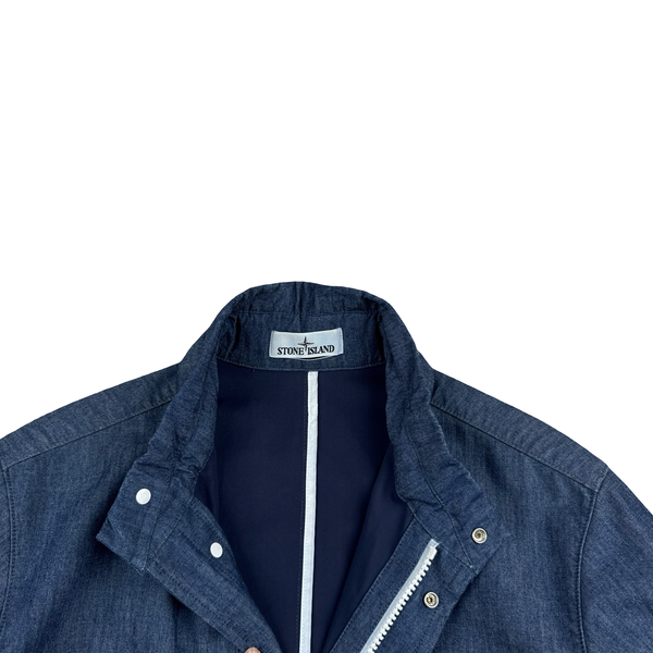 Stone Island 2021 Mac Chambray 3L Trench Coat - Large