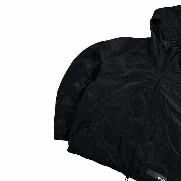 Emporio Armani Monogram Reversible Nylon Peak Hood Lightweight Jacket - XXL