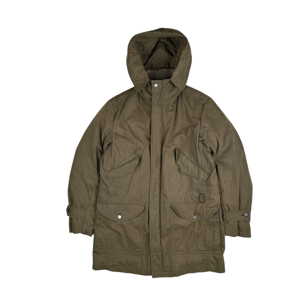 CP Company 2006 Khaki Multi Pocket Down Lined Jacket - Medium