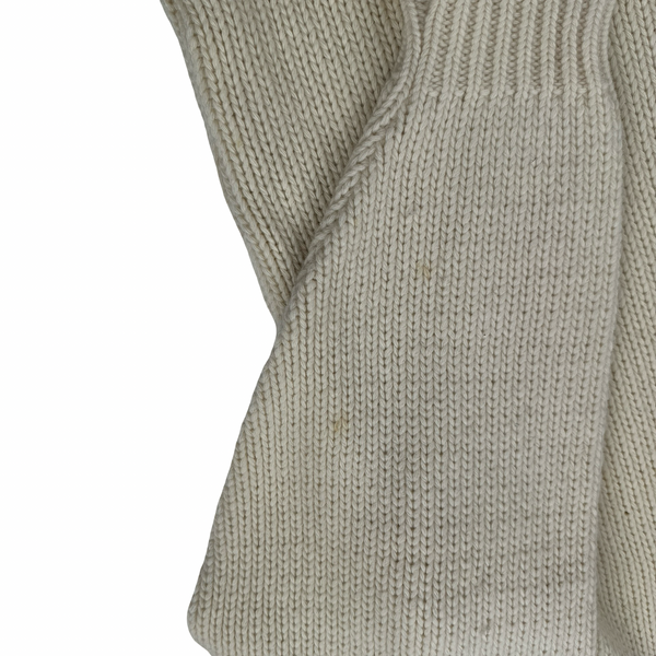 Stone Island Vintage 1994 Beige Wool Blend High Neck Jumper - Medium