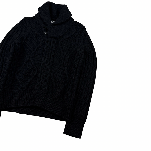 CP Company 2008 Wool Blend Buttoned Thick Jumper - Medium