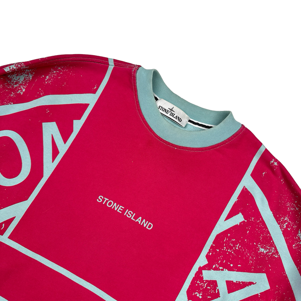 Stone Island Graphic Printed Compass Pullover Jumper - Small