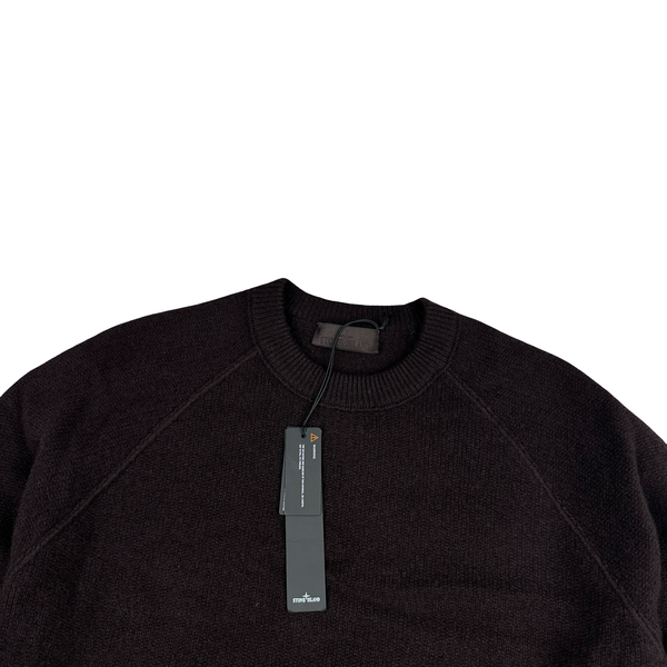 Stone Island 2025 Ghost Brown Cashmere Crewneck Knit Jumper - Large