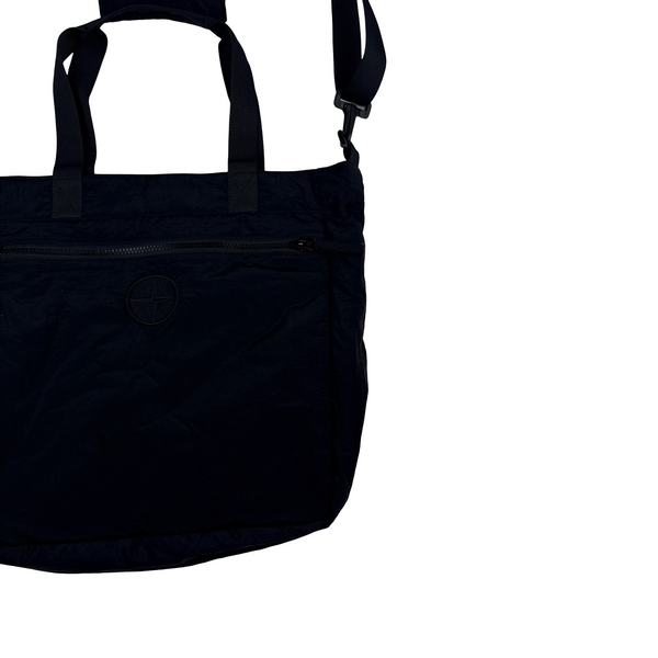 Stone Island 2024 Black Nylon Metal Compass Shoulder/Holdall Bag