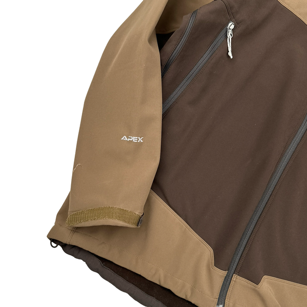 North Face Brown Summit Series Apex Soft Shell Jacket - XL