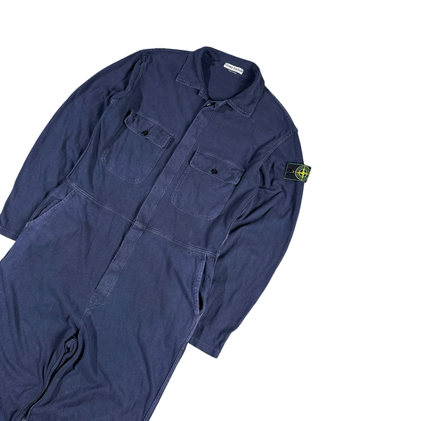 Stone Island 1998 Vintage Navy Cotton Boiler Suit - Medium