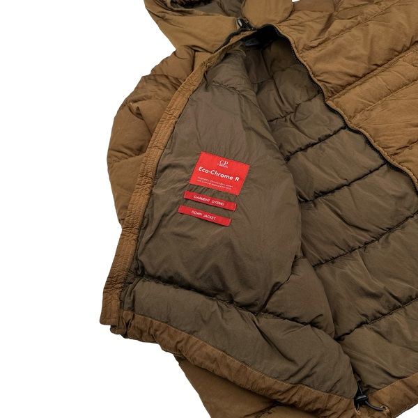 CP Company Brown ECO CHROME-R Down Filled Puffer Jacket - XL