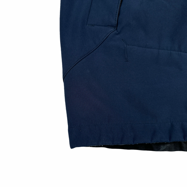 CP Company Navy Soft Shell Goggle Asymmetric Zip Jacket - Medium