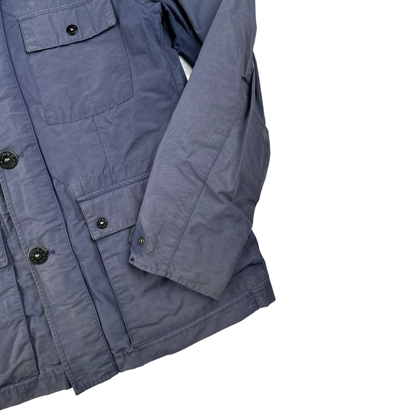 Stone Island Navy Micro Reps Multi Pocket Shield Jacket - Large