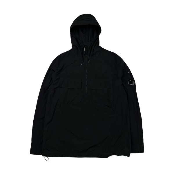 CP Company Black Pullover Cotton Smock Jacket - Small