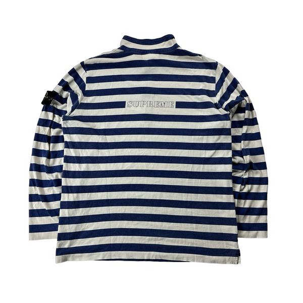 Stone Island x Supreme Striped High Neck Pullover - Medium
