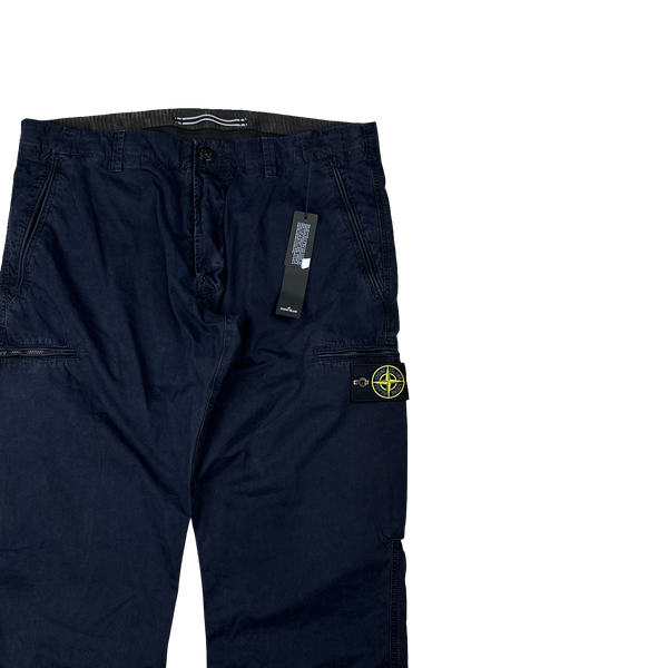 Stone Island 2012 Navy Blue Straight Fit Cargo Trousers - 38"