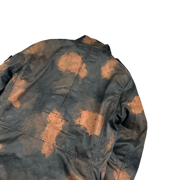 Stone Island Raso Hand Painted Tortoise Shell Camo Field Jacket - Small