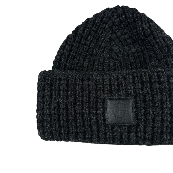 Canada Goose X Mackie Ladies Waffle Toque Iron Grey Wool Beanie