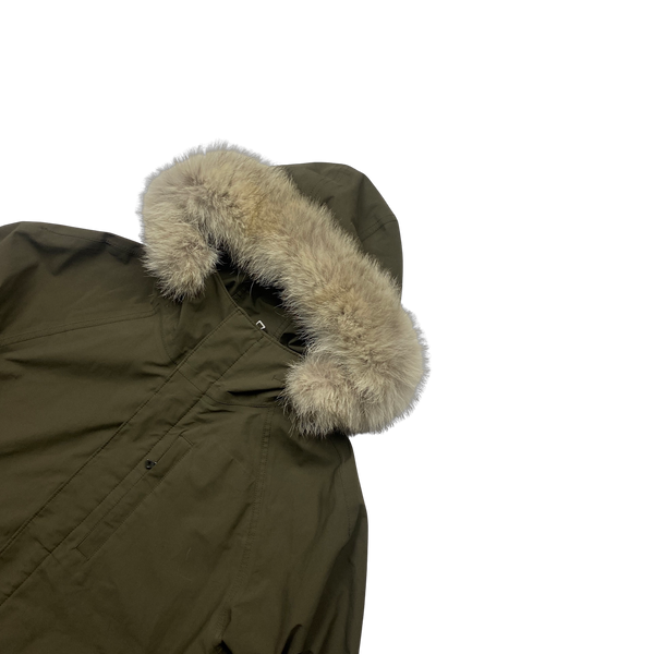 Prada Khaki Coyote Gore Tex Waterproof Parka Jacket - XL