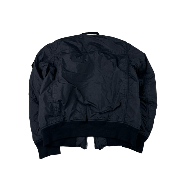 Stone Island 2012 Navy 30th Anni Garment Dyed Nylon Tela Quilted Jacket - Large