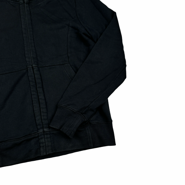 CP Company Black Cotton Goggle Hoodie - Small