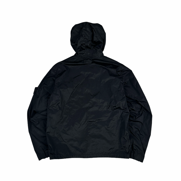 Stone Island 2005 Black Velvet Lined Shimmer Jacket - Large