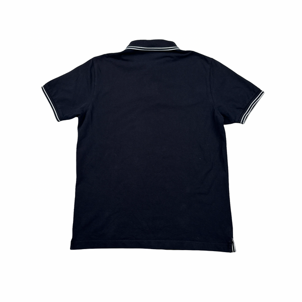 Stone Island 2021 Black Short Sleeve Polo Shirt - Large