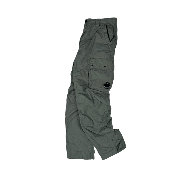 CP Company Sage Green Loose Fit Cargo Trousers - Medium