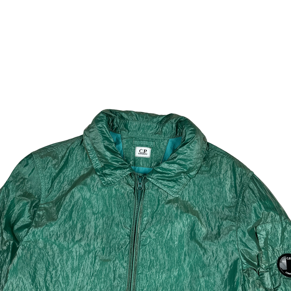 CP Company Turquoise Garment Dyed Nylon Kan D Shell Jacket - Medium