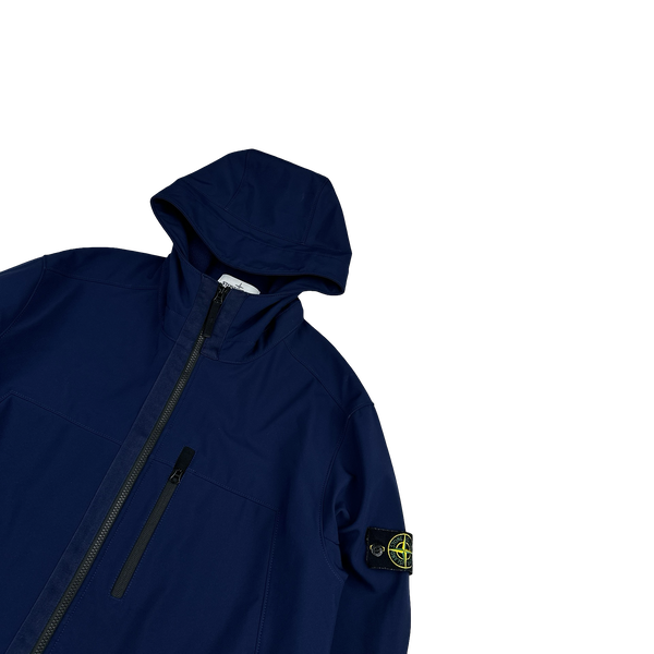Stone Island 2018 Navy Blue Soft Shell R Jacket - 3XL
