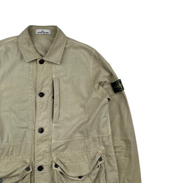 Stone Island 2021 Tan Tela Smerigliata Jacket - Large