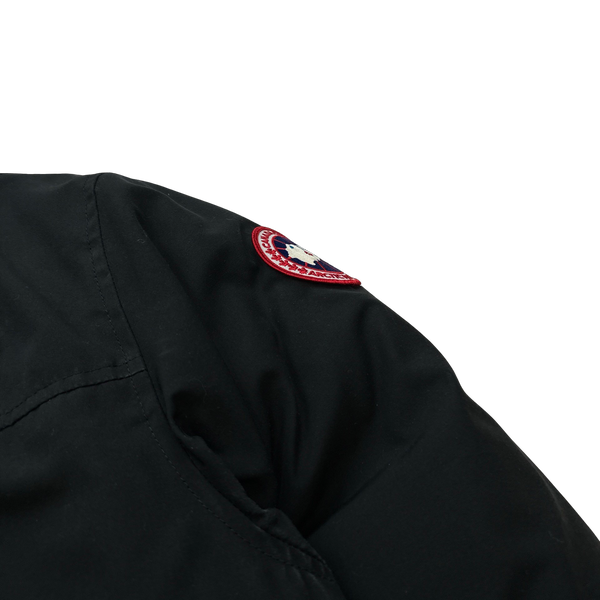 Canada Goose Black Premium Down Filled Multipocket Spellout Jacket - Medium