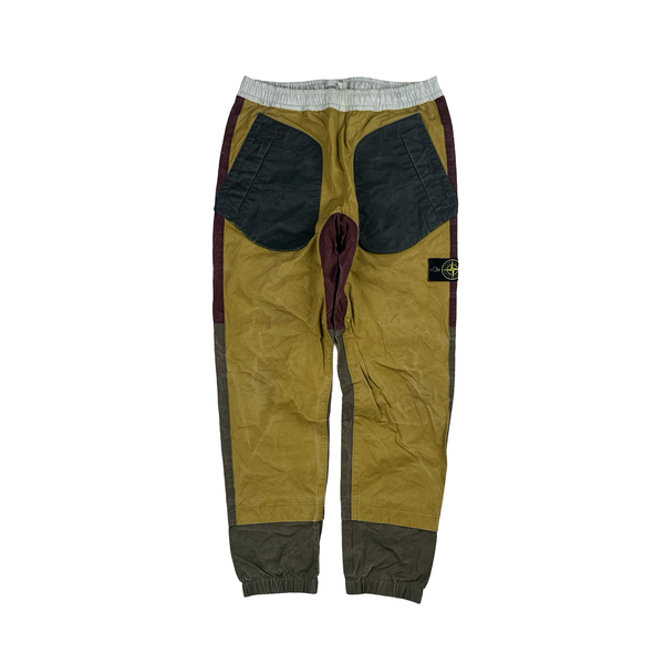 Stone Island Bicolour 2019 Tela Placcata Trousers - 32"