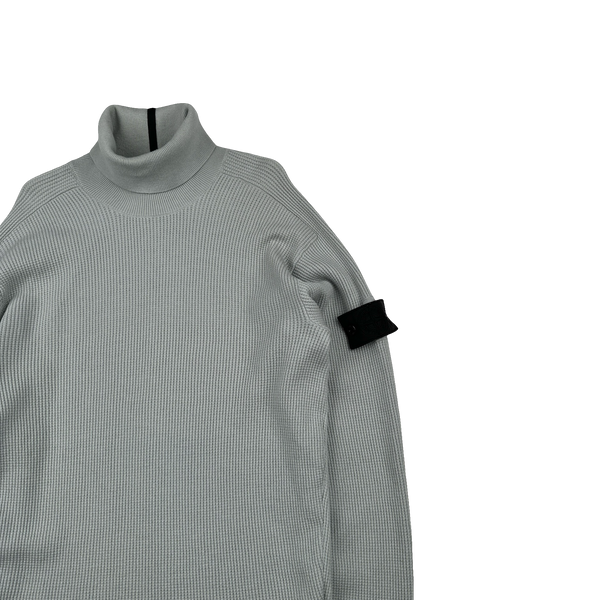 Stone Island 2021 Ice Blue Shadow Project Roll Neck Knit - Large