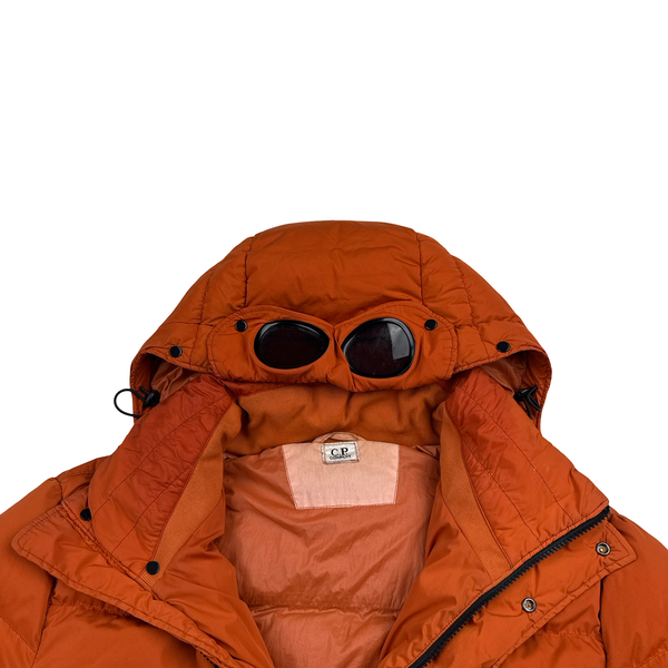 CP Company Orange Down Filled Nycra Puffer Jacket - Large