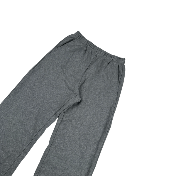 Prada Triangle Cotton Tab Grey Joggers - Medium
