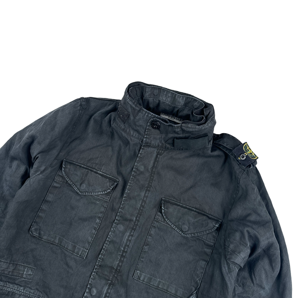 Stone Island 2008 Lino Flax Shoulder Badge Jacket - Medium