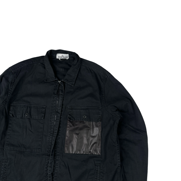 Stone Island 2015 Black Marina Denim Overshirt - XXL
