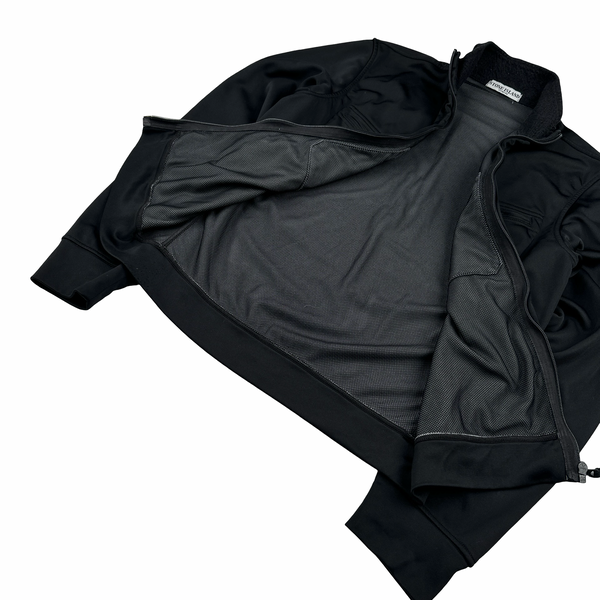 Stone Island 2006 Black Nylon Multi Pocket Track Top - Medium