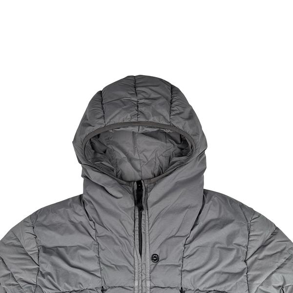 Stone Island 2025 Grey Seamless Tunnel Nylon Down TC Lightweight Puffer Jacket - Small