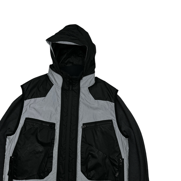 Stone Island 2017 Garment Dyed Plated Reflective 3 in 1 Jacket - Large