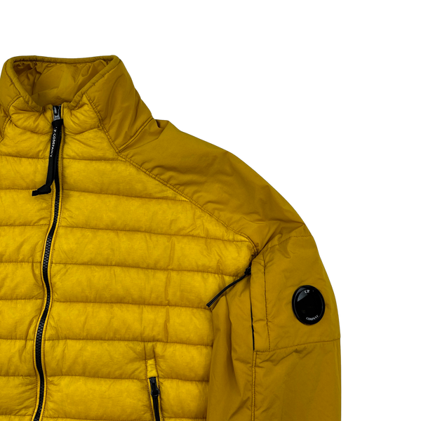 CP Company Yellow Down Filled Hybrid Puffer Jacket - Large