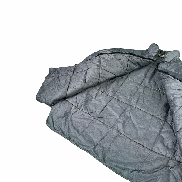 Stone Island 1995 Vintage Down Filled Blue Zipped Jacket - XL