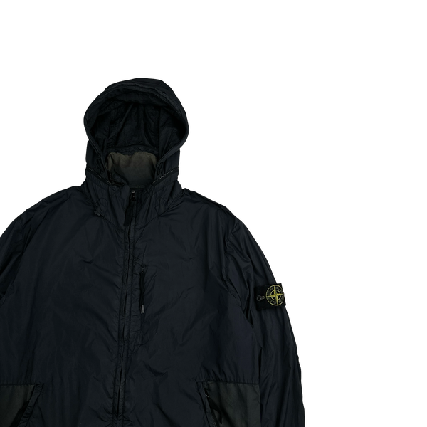 Stone Island 2016 Navy Garment Dyed Crinkle Reps Jacket - XL