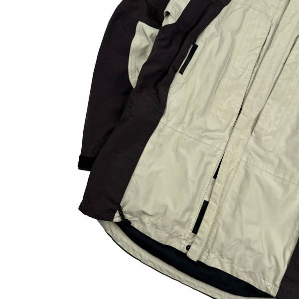 North Face Brown/Cream Gore Tex Summit Series Shell Jacket - Small