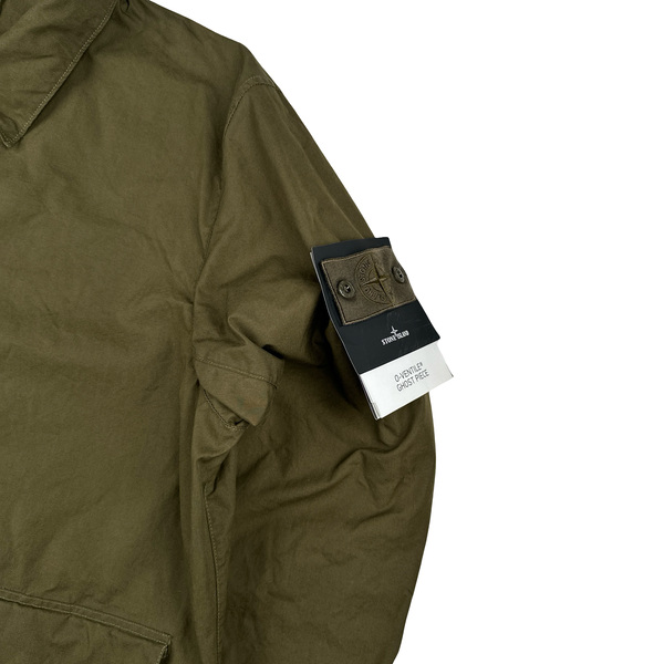 Stone Island 2023 Khaki O-Ventile Ghost Jacket - 3XL