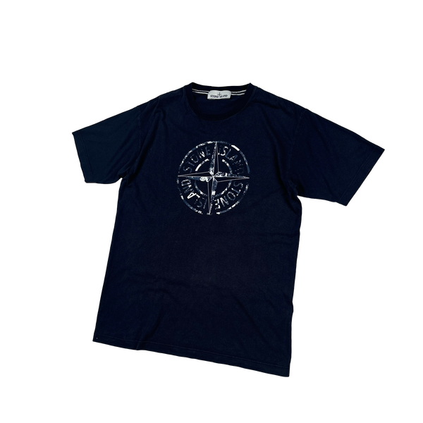 Stone Island 2016 Navy Compass Cotton T Shirt - Medium