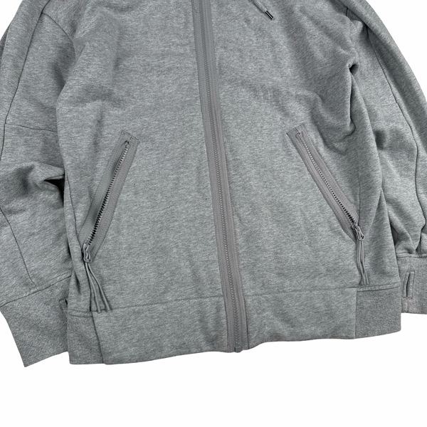 CP Company Grey Cotton Goggle Hoodie - Medium