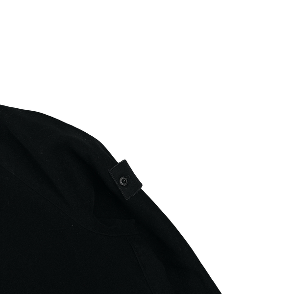 Stone Island 2021 Black Moleskin Ghost Piece Pullover Jumper - Medium