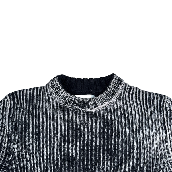 Stone Island 2018 Black Frost Wool Knit Jumper - XL