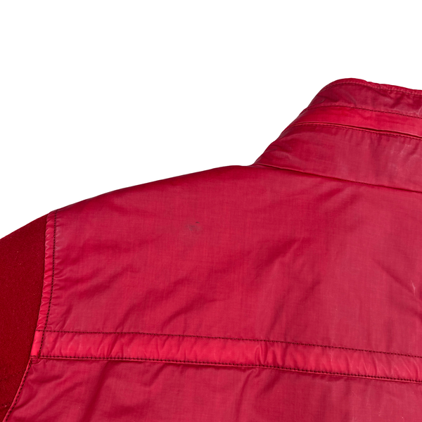 Stone Island 2013 Red Ghost Piece Panno Tinto Capo Piu Mussola Gommata Jacket - XL